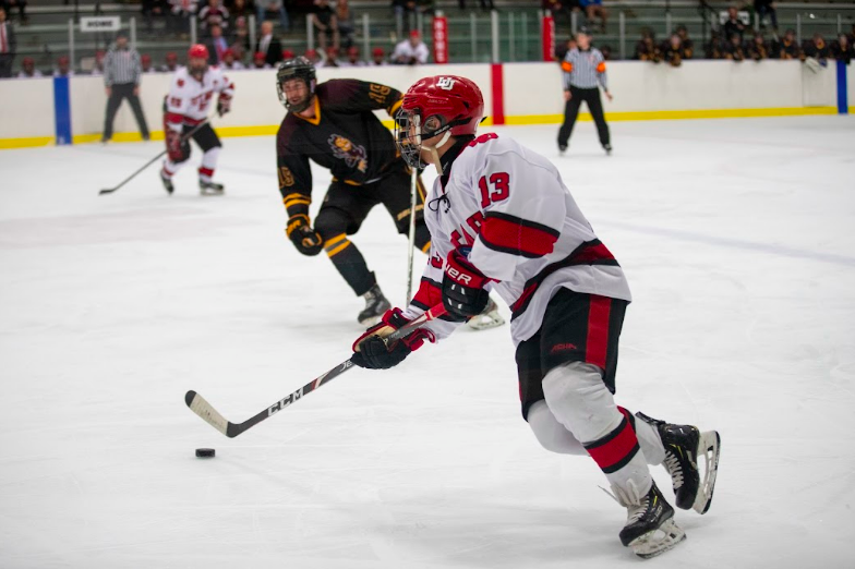 Utah hockey in a game against Arizona State University in Salt Lake City on Oct. 23, 2021. (Photo by Kevin Cody | The Daily Utah Chronicle)