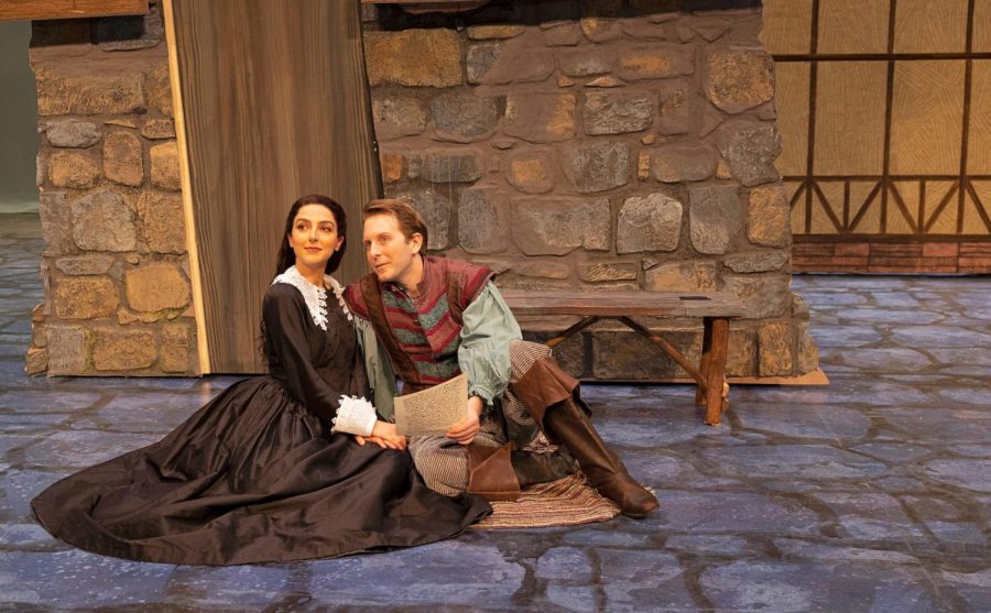 Lexi Rabadi and Daniel Plimpton as Portia and Nigel in Something Rotten (Courtesy Pioneer Theatre Company)