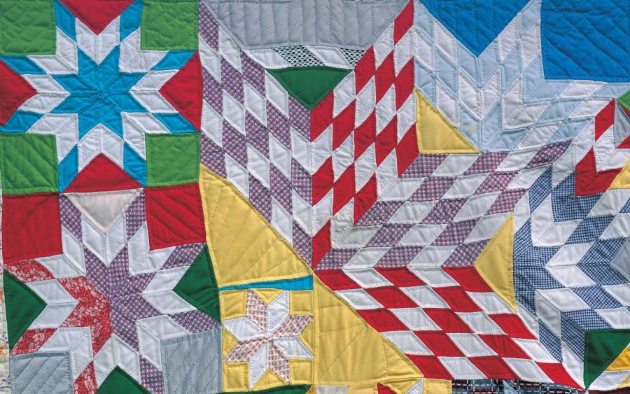 Star Quilt by Mora McKeown Ezell in the Handstitched World exhibit at the Utah Museum of Fine Arts. (Courtesy UMFA)