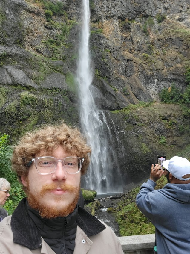 Me at Multnomah Falls in Oregon (Courtesy Lucas Welk)