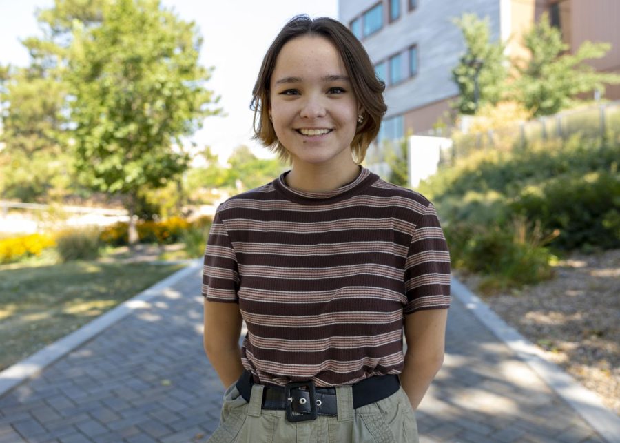 Kayla Lien at University of Utah in Salt Lake City, Utah on Sept. 9, 2022. (Photo by Amen Koutowogbe | The Daily Utah Chronicle)
