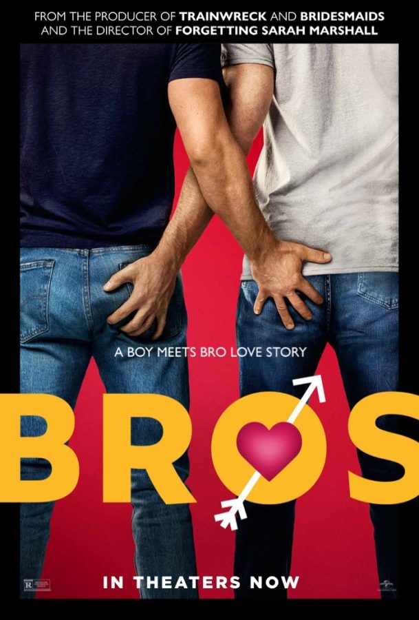 Billy Eichner and Luke Macfarlane in poster for Bros. (Courtesy Universal Pictures)