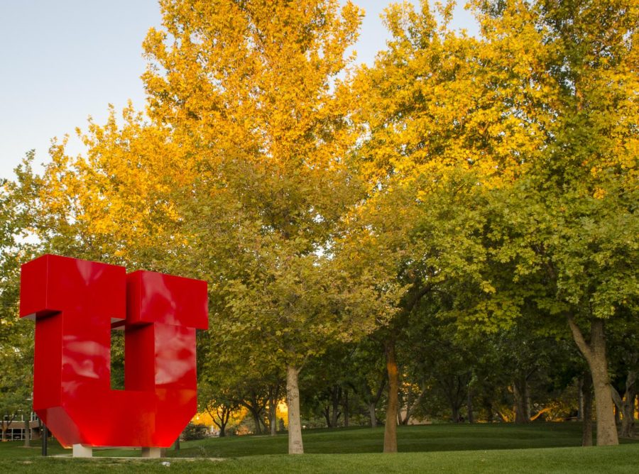 The Block U on the University of Utah Campus in Salt Lake City on Oct.9, 2014. (Photo via The Daily Utah Chronicle Archive)