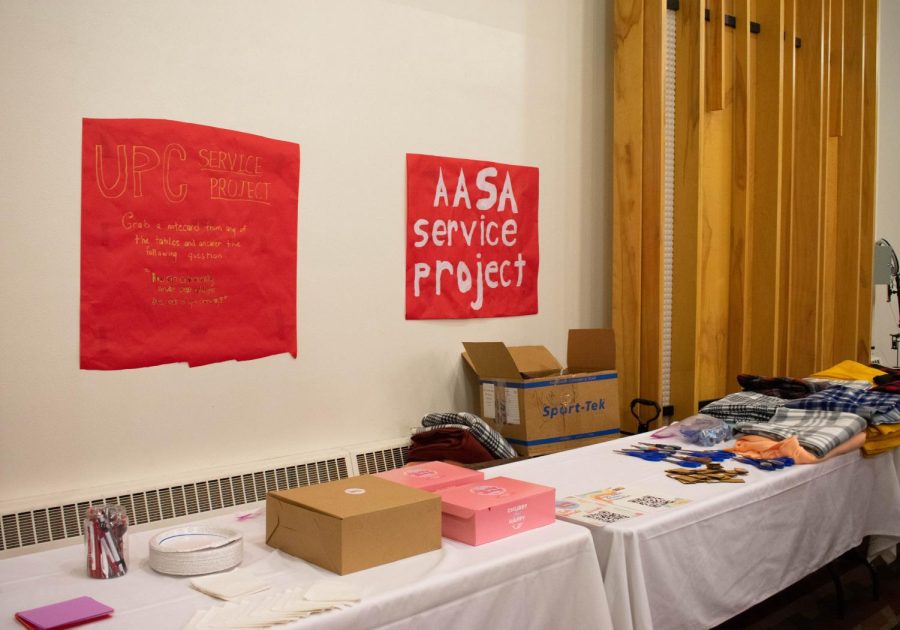 A service project organized by the Asian American Student Association (AASA) at their panel discussion on Nov. 17, 2022.