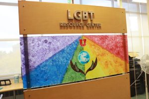 Front sign of the University of Utah LGBT Resource Center in Salt Lake City on Oct. 24, 2022. (Photo by Sarah Karr | The Daily Utah Chronicle)