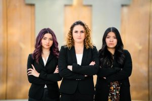 Maddie Hair (center) is running for ASUU president with Hailee Fell (right) and Jasmine Aguilar (left).