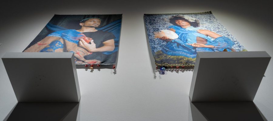 The exhibition, Beyond the Margins: An Exploration of Latina Art and Identity on display at the UMOCA in downtown Salt Lake City on Thursday, Feb. 16, 2023.