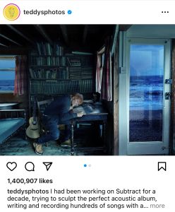 Ed Sheeran Instagram via www.instagram.com/teddysphotos/