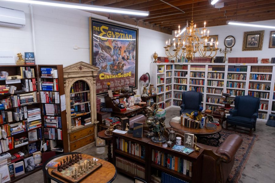 Bookshelves inside of Marissas Books in Millcreek on Sunday, July 2, 2023. (Photo by Marco Lozzi | The Daily Utah Chronicle)