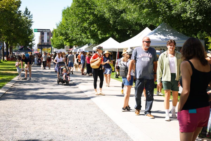 The Downtown Farmers Market in Pioneer Park, downtown Salt Lake City on Saturday, June 24, 2023. (Photo by Sophie Felici |The Daily Utah Chronicle)
