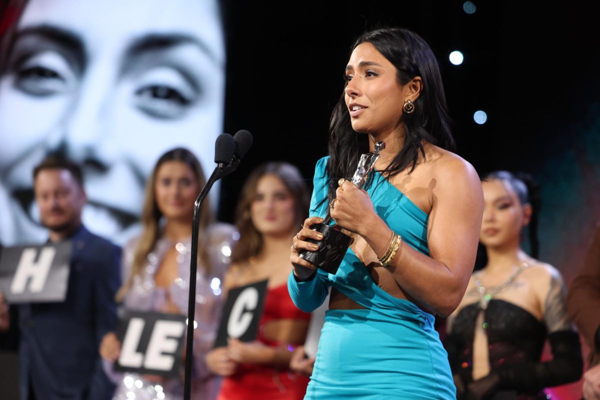 Michelle Khare accepts the Show of the Year award at the Streamys (Courtesy of @streamys on X, formerly known as Twitter)