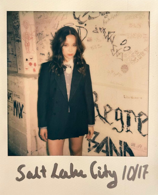 A Polaroid of Laufey at the Salt Lake City Show (Courtesy @laufey on Instagram)