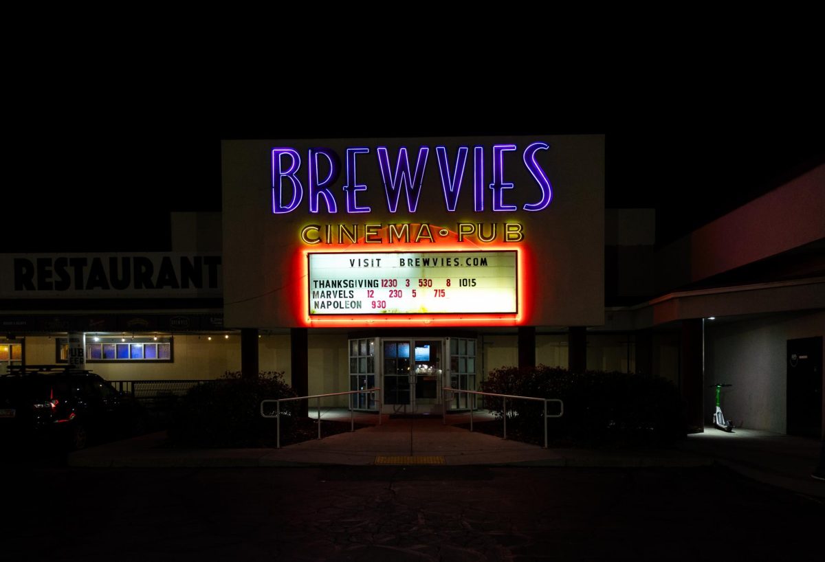 Brewvies Cinema Pub in Salt Lake City on Tuesday, Nov. 21, 2023. (Photo by Sophie Felici | The Daily Utah Chronicle) 