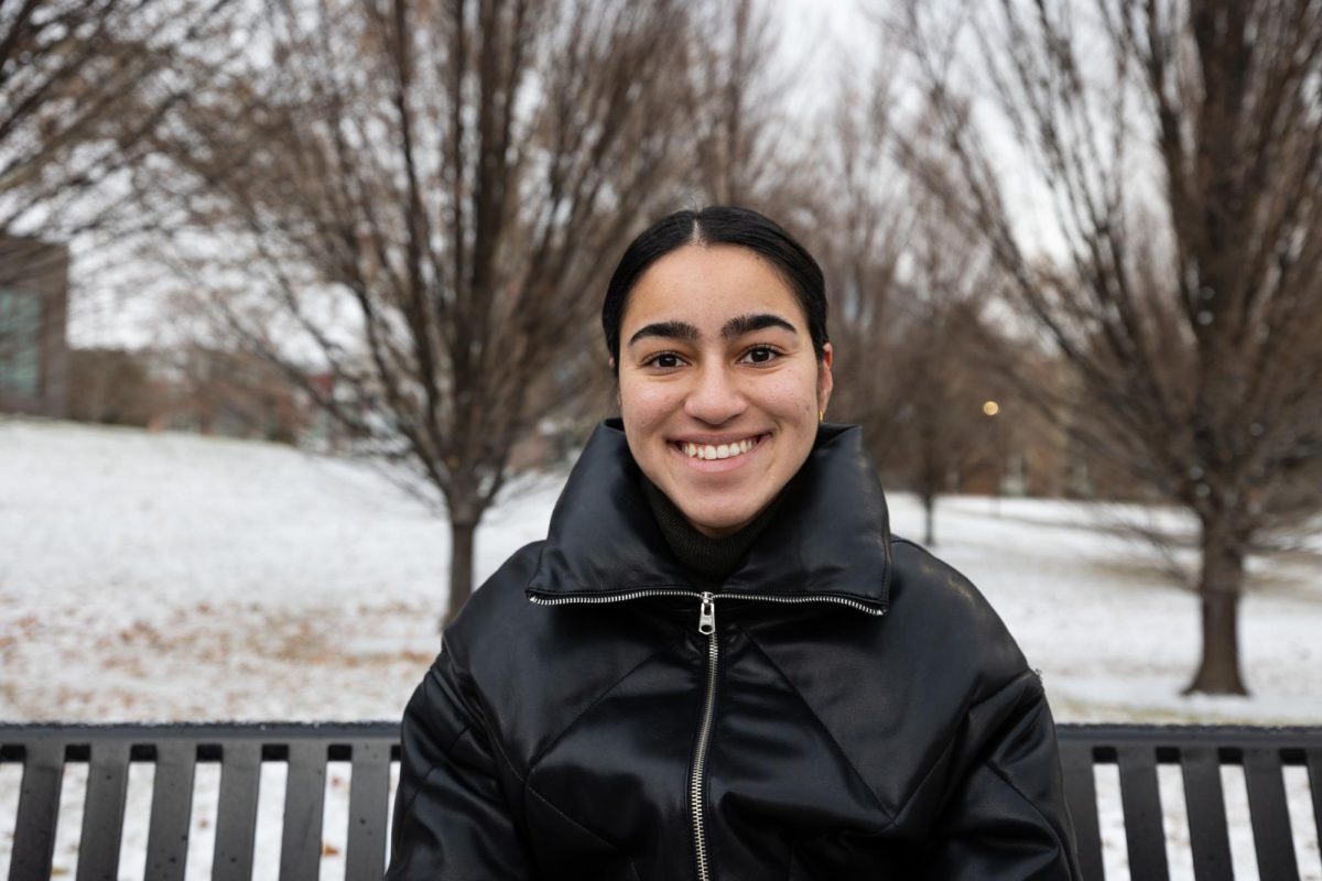 Muskan Walia poses for a photo on the University of Utah campus on Dec. 8, 2023. (Photo by Sophie Felici | The Daily Utah Chronicle)