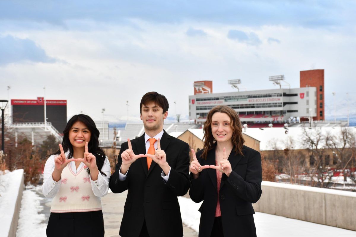 The SET ticket, one of the three tickets running for the 2024-25 student body presidency. SET is an acronym composed of the ticket member’s last names — Milan Subotić, Keana Estorpe and Aynaelyssya Thomas. (Courtesy of the SET ticket)