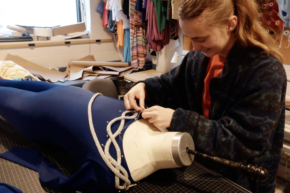 School of Dance Costume Shop student worker Feb. 2, 2024. (Photo by Haley Freeman | The Daily Utah Chronicle)