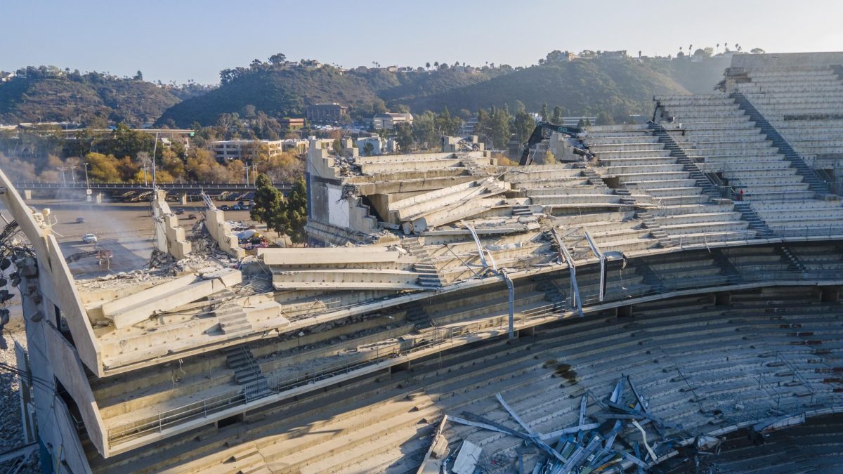 Demolition of San Diegos Qualcomm Stadium (Photo Courtesy of slworking2 via flickr.com)