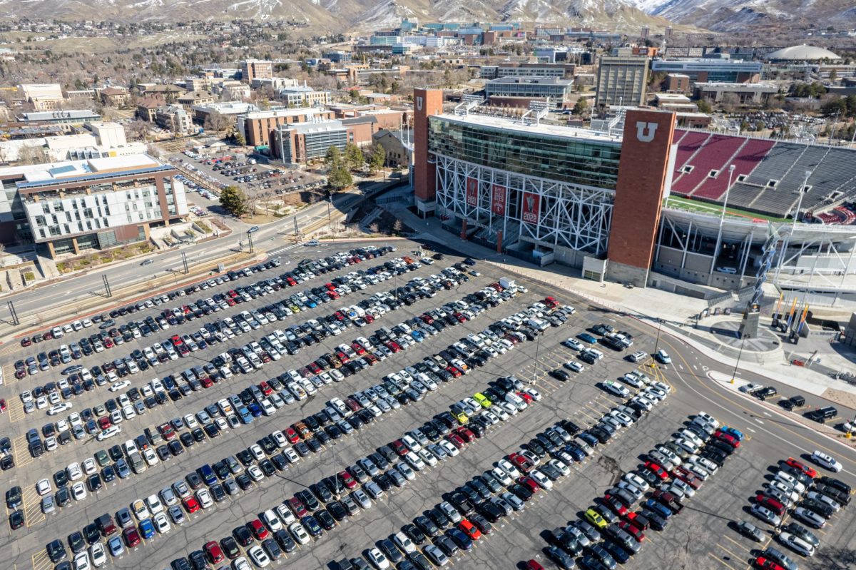 The Stadium Parking lot on University of Utah campus in Salt Lake City on Feb. 28, 2024. (Photo by Xiangyao “Axe” Tang | The Daily Utah Chronicle)