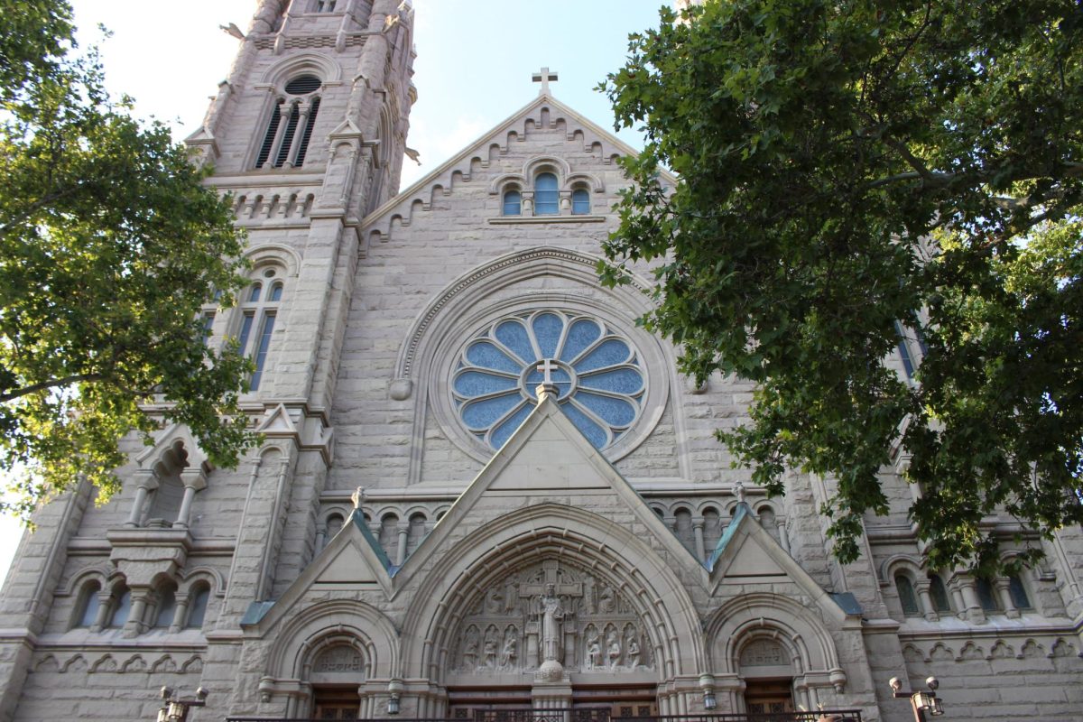 The Cathedral of the Madeleine in Salt Lake City on August 28, 2020. (Photo by Gwen Christopherson | The Daily Utah Chronicle)