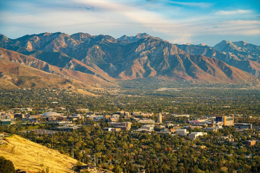 The University of Utah campus in Salt Lake City, Utah on Oct. 5, 2021. (Photo by Xiangyao “Axe” Tang | The Daily Utah Chronicle)