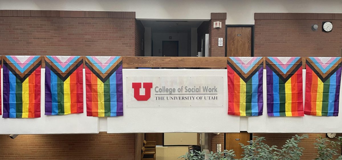 Pride flags that were displayed (Vanessa Hudson | The Daily Utah Chronicle)