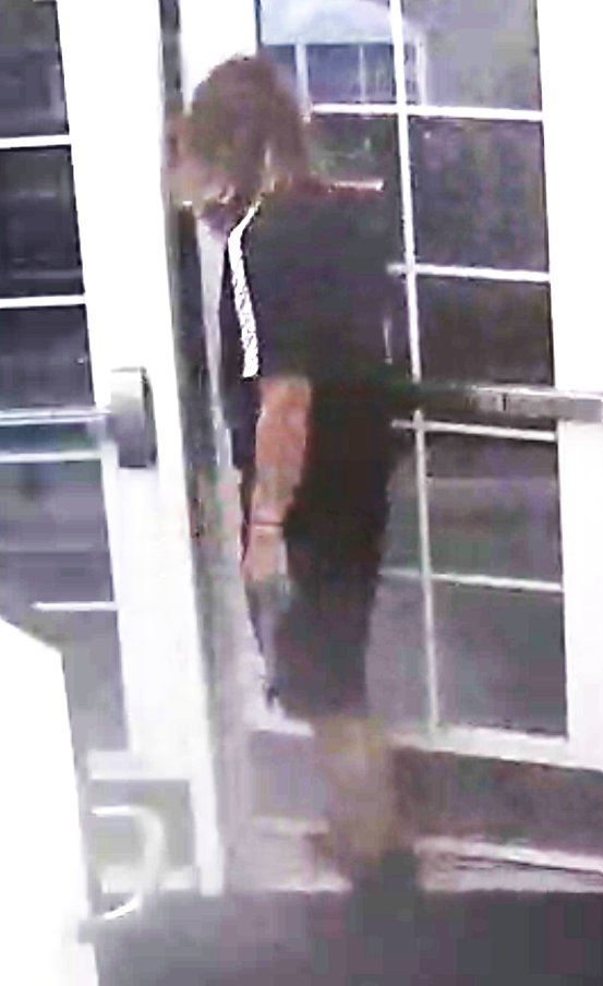 Security cameras captured an image of a man who broke into Shoreline Ridge and exposed himself to a student. (Photo curtesy of Campus Alerts).