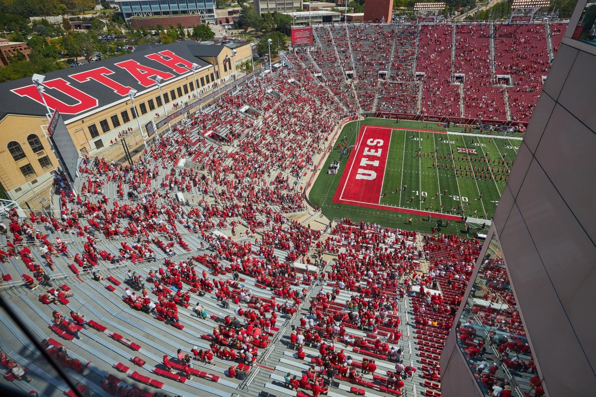 The University of Utah versus Baylor University football game at Rice-Eccles Stadium in Salt Lake City on Saturday, Sept. 7, 2024. (Photo by Luke Larsen | The Daily Utah Chronicle)