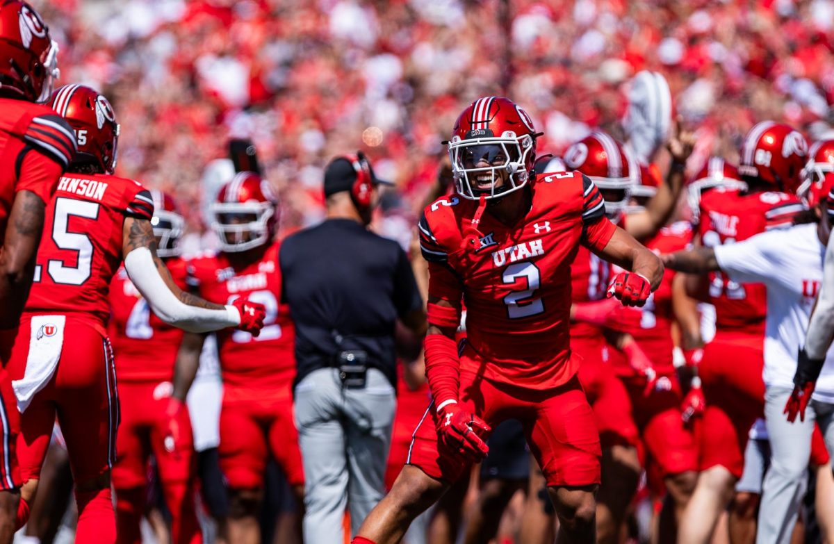 Utes cornerback Smith Snowden (2), in the home game played at Rice-Eccles Stadium in Salt Lake City on Saturday, Sept. 7, 2024. (Photo by Samantha Lazenby | The Daily Utah Chronicle)