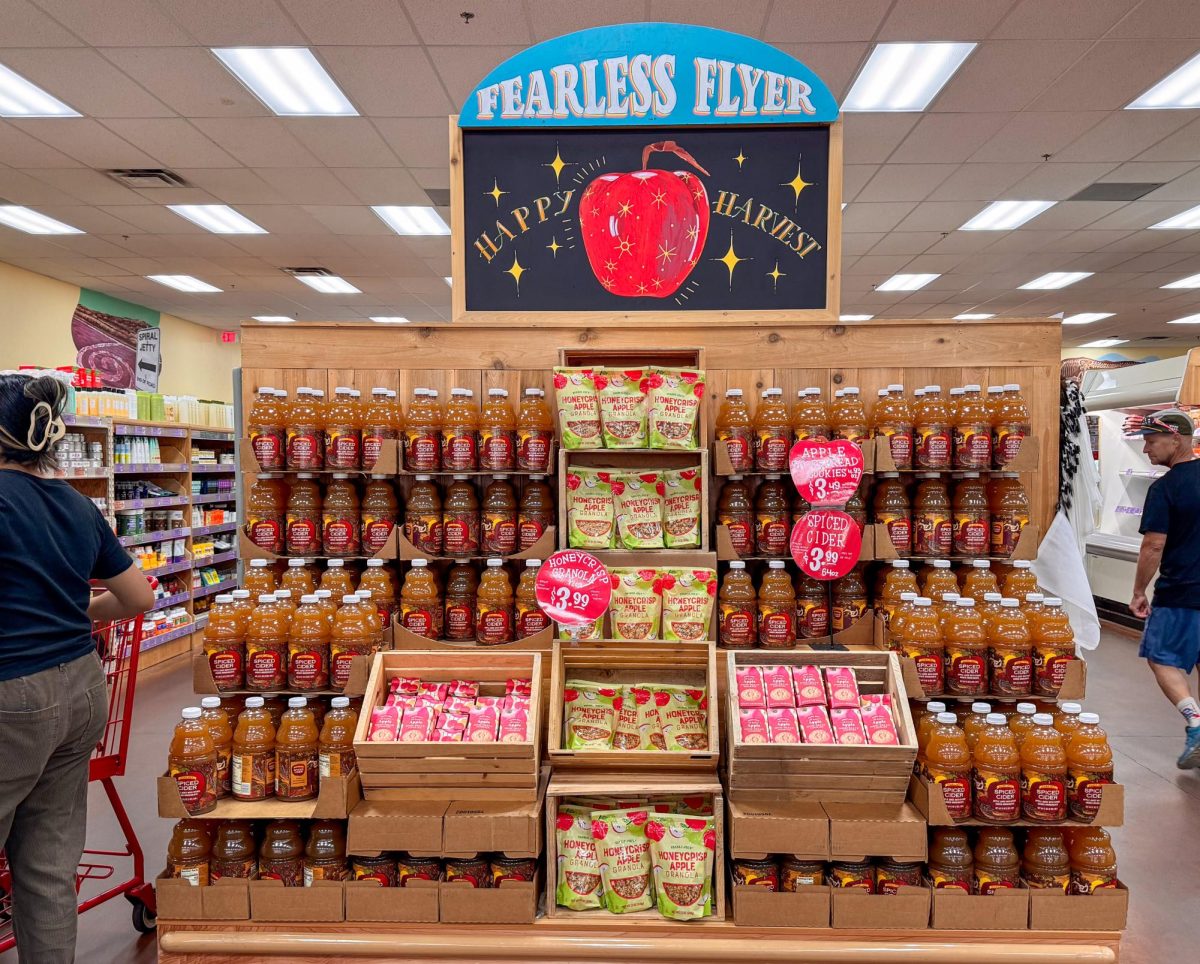 Fall display at the Trader Joe's on Friday, Sept. 13, 2024 in Salt Lake City, Utah.  (Photo by Samantha Lazenby | The Daily Utah Chronicle)