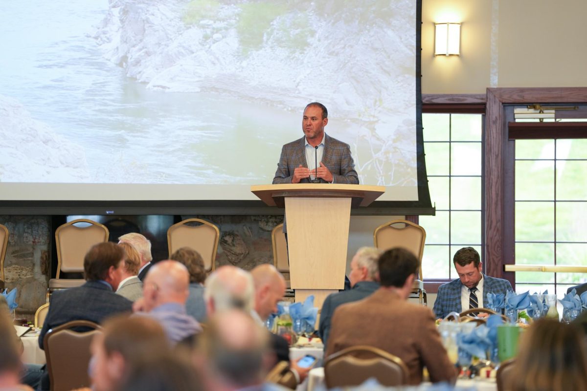 House Speaker Mike Schultz at the Utah Water Symposium. (Photo courtesy of the Utah Legislature and Utah Department of Natural Resources).