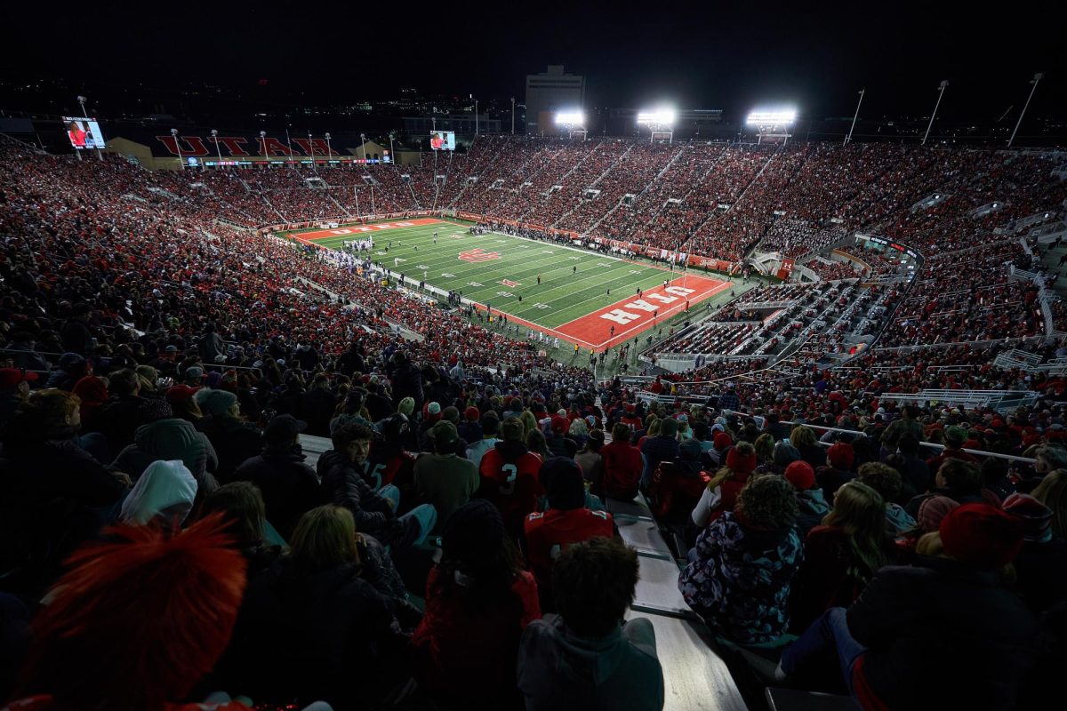 Rice-Eccles Stadium on Saturday, Oct. 19, 2024 in Salt Lake City. (Photo by Luke Larsen | The Daily Utah Chronicle)