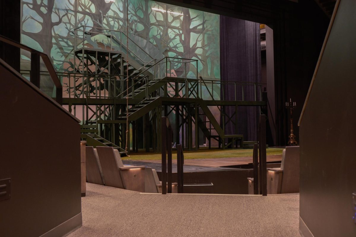 The Meldrum Theatre and the set of "The Heart of Robin Hood" on Oct. 2, 2024. (Photo by Sam Wheeler | The Daily Utah Chronicle)