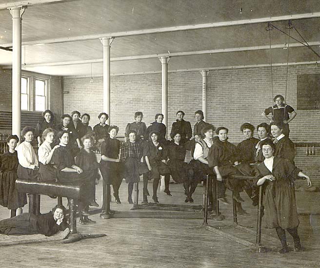 Prof. Babcock's Physical Culture Class, University of Deseret. (Courtesy of Marriott Library Special Collections)