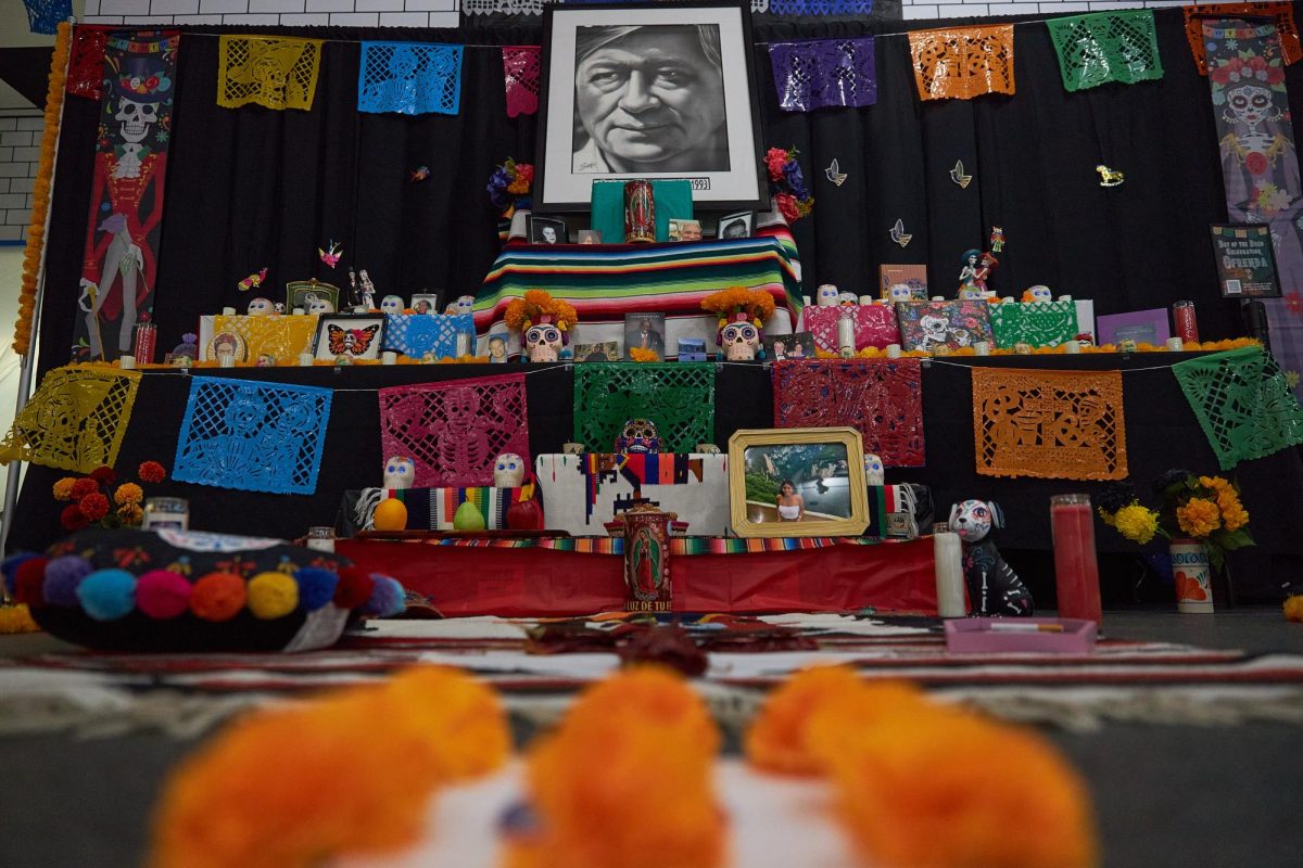 An Ofrenda on the first floor of the J. Willard Marriot Library on the University of Utah Campus in Salt Lake City on Sunday, Nov. 3, 2024. (Photo by Luke Larsen | The Daily Utah Chronicle)