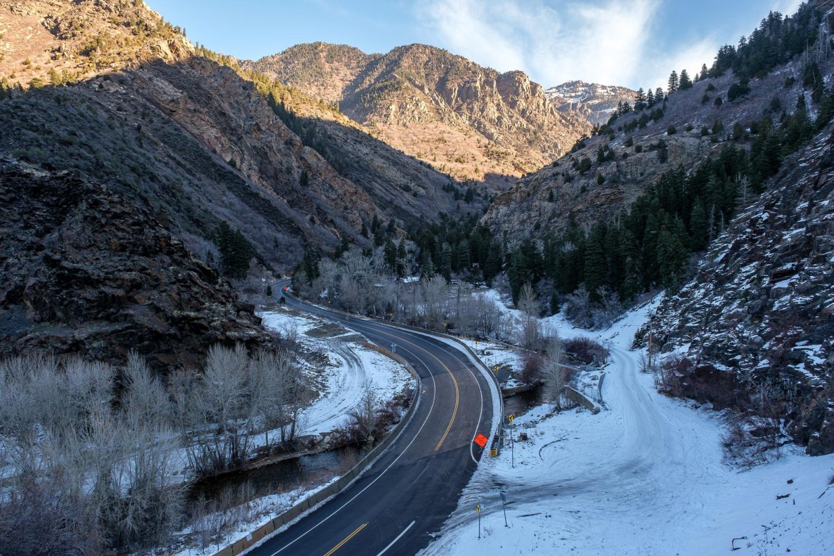 Big Cottonwood Creek flows down Big Cottonwood Canyon, Utah, on Friday, Dec. 6, 2024. (Photo by Marco Lozzi | The Daily Utah Chronicle)