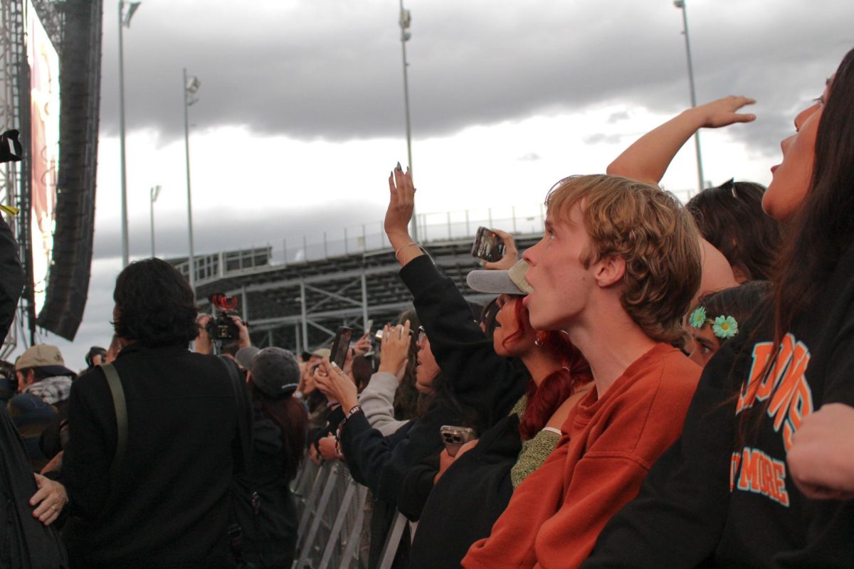 Fans watch the Wallows perform at Kilby Block Party 6. (Photo by Hailey Edmonds | The Daily Utah Chronicle)