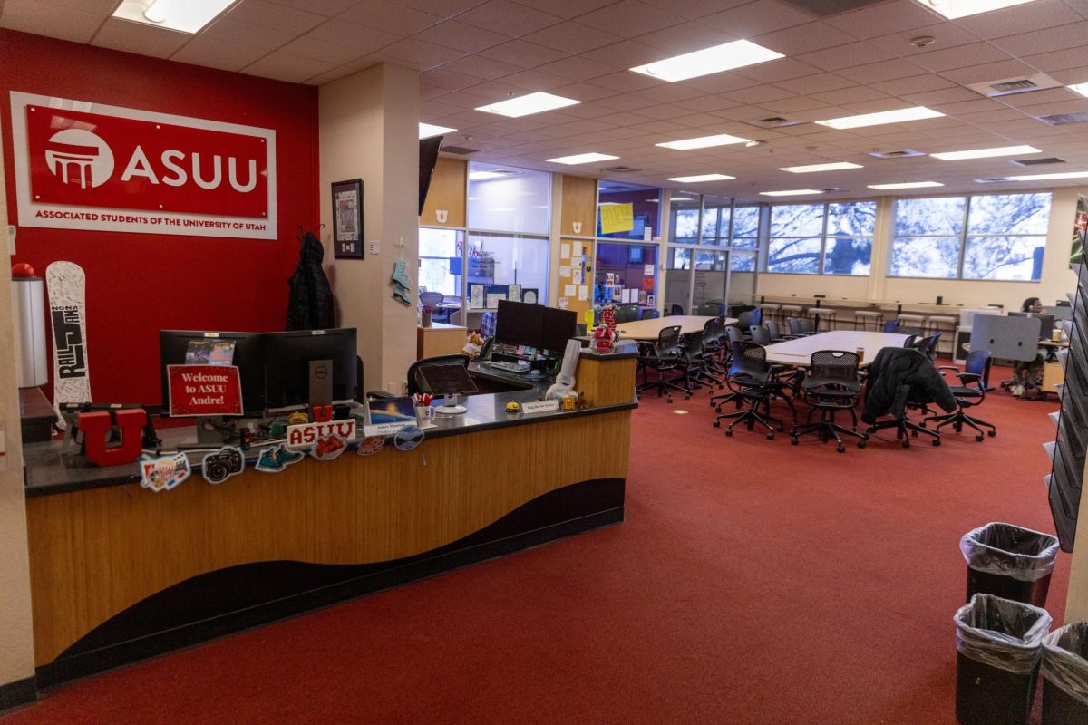 ASUU office in the A. Ray Olpin Student Union at the University of Utah on Tuesday, Jan. 27, 2026. (Photo by Luke Larsen | The Daily Utah Chronicle)