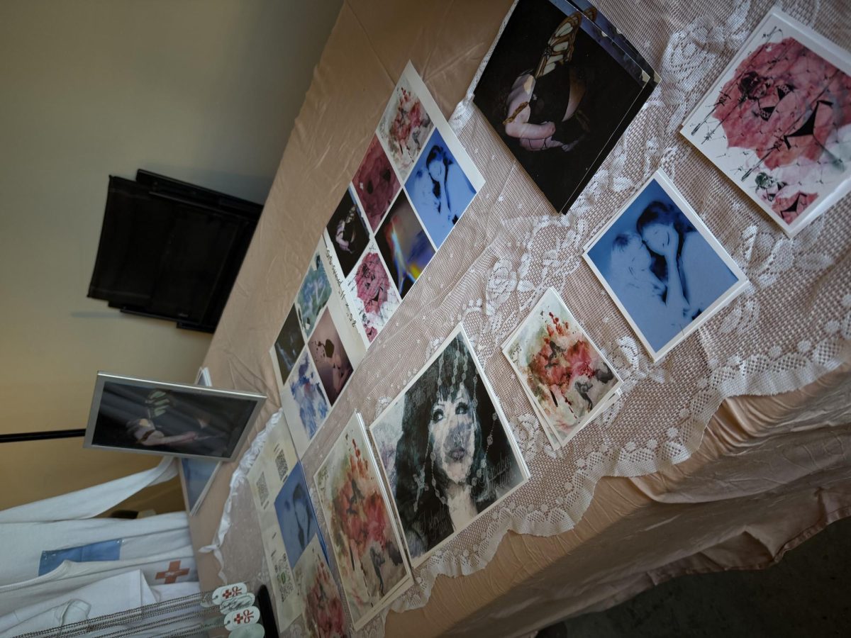 Katileena's table at the Pure Filthy Love market in Salt Lake City, on Saturday, Feb. 7, 2026. (Photo by Lily Hersch | The Daily Utah Chronicle)