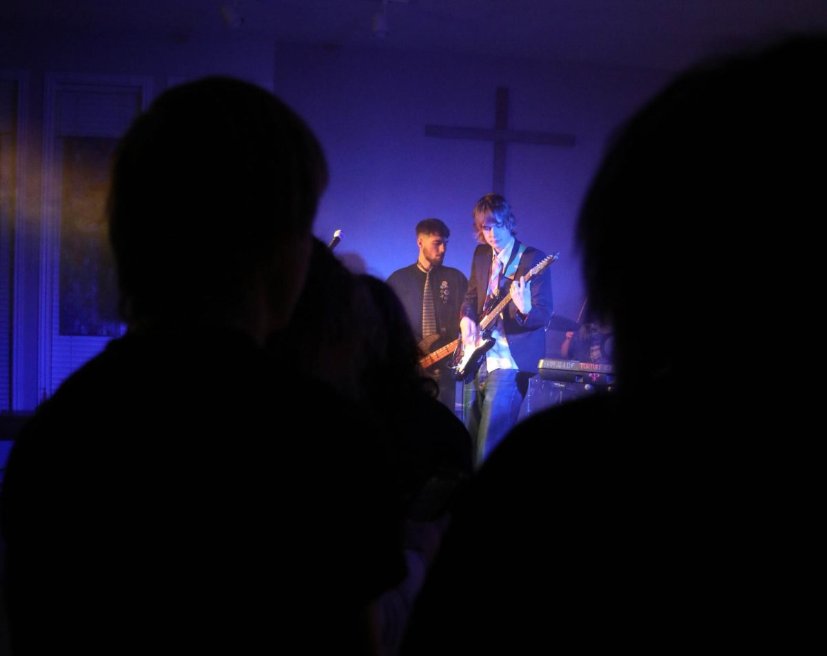 (Local musicians play onstage in Logan, Utah | Courtesy of Hazel Harris)