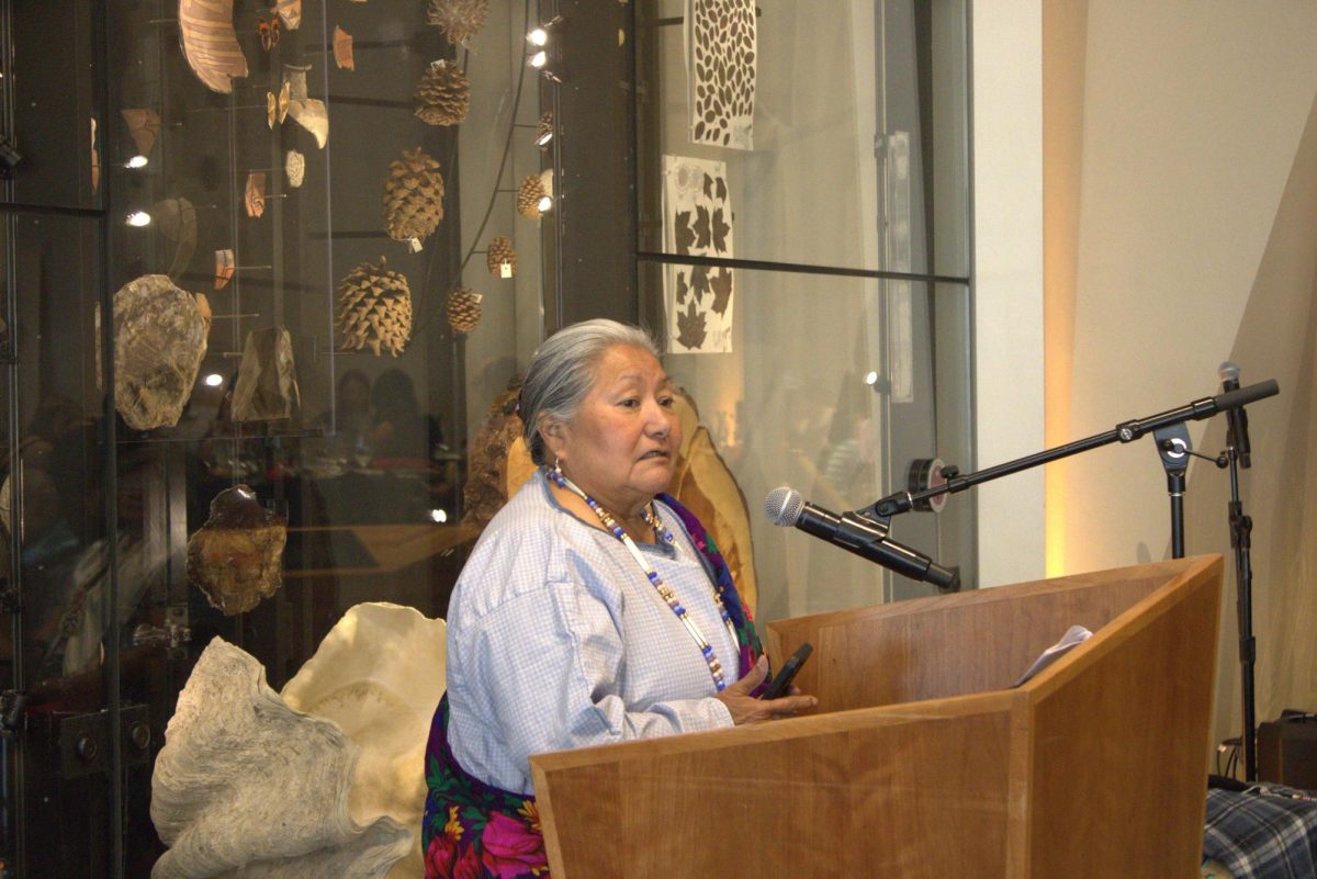 Emeline Natches Root during the Native Excellence Gala at the Natural History Museum of Utah on June 25, 2026. (Photo by Zane Poss | The Daily Utah Chronicle)