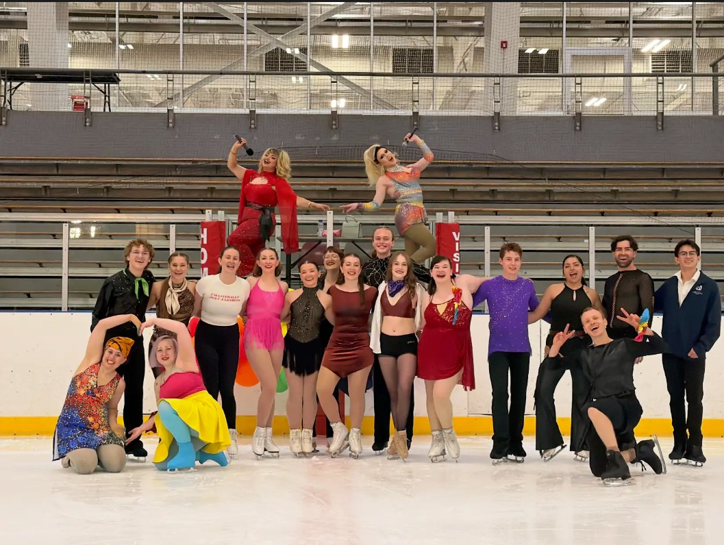"Pride on Ice" cast at the conclusion of the show on June 15, 2026. (Photo courtesy of Zoey Ayers)
