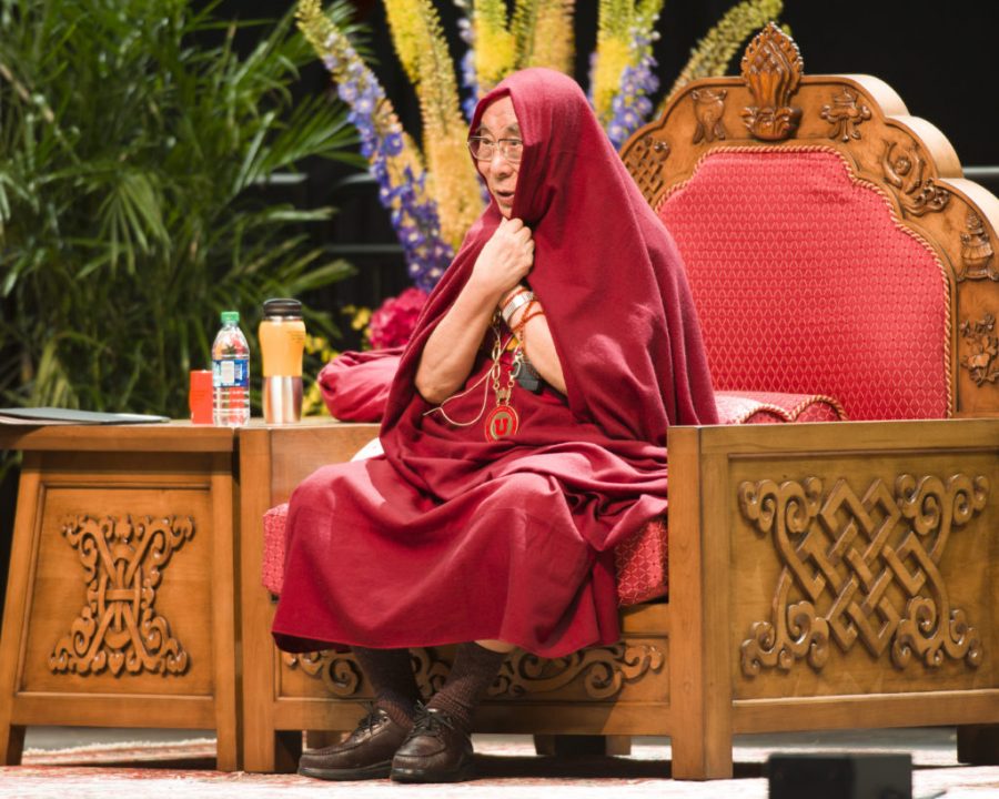 The Dalai Lama visited the University of Utah to speak on compassion and universal responsibility at the Huntsman Center on Tuesday, June 21, 2016